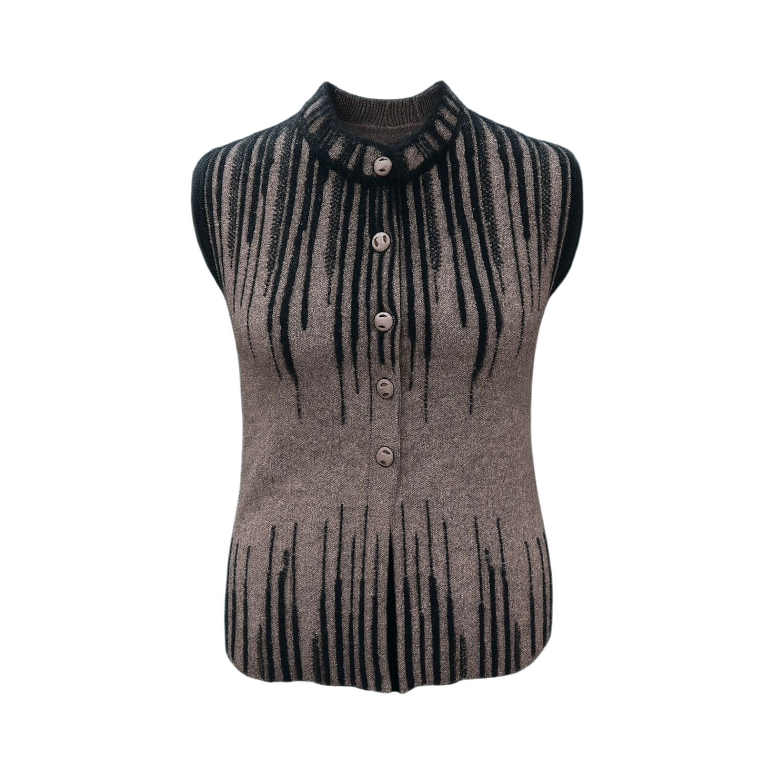 Charcoal Rainfall Wool Vest