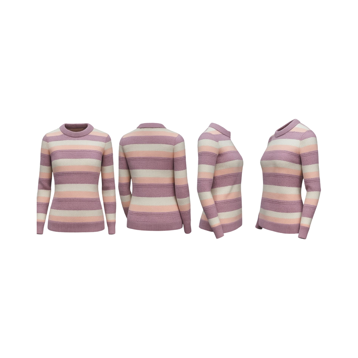 Blush Stripe Cozy Knit