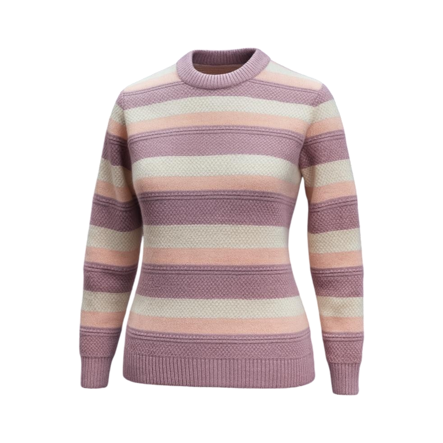 Blush Stripe Cozy Knit