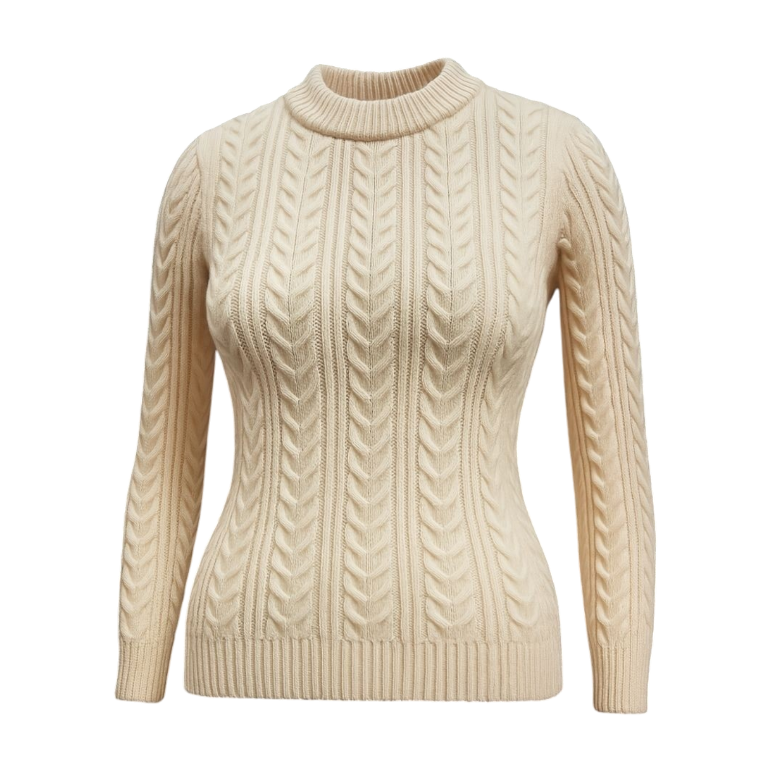 Vanilla Cable Knit Sweater