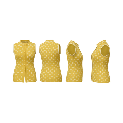 Sunshine Bloom Sleeveless Cardigan