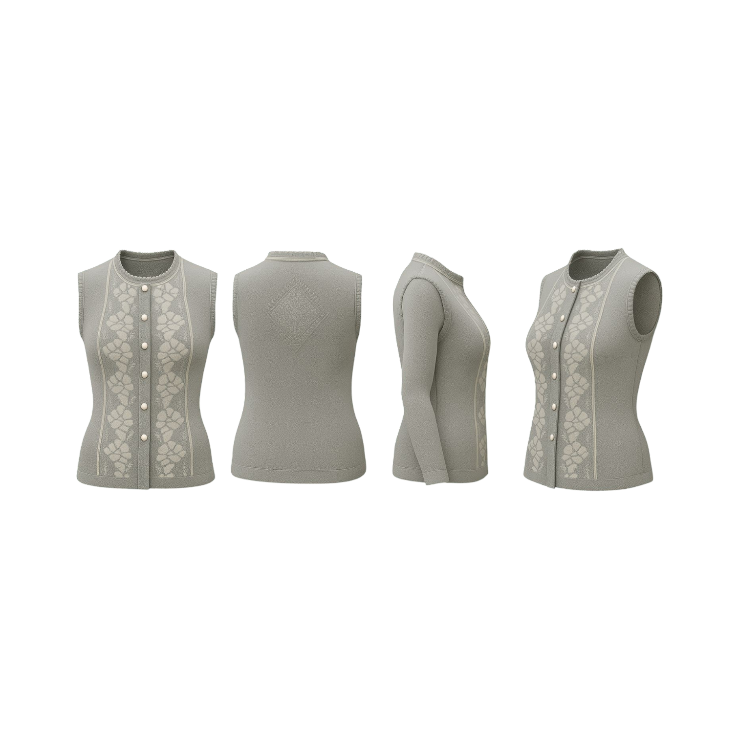 Pearl Petal Button Cardigan