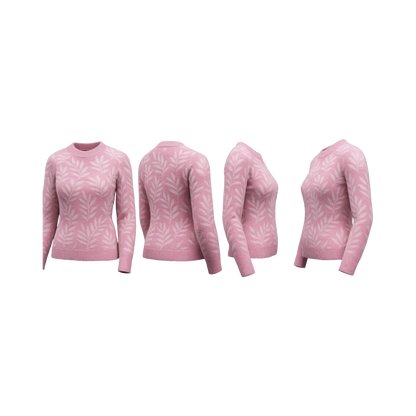 Lavender Leaf Sweater