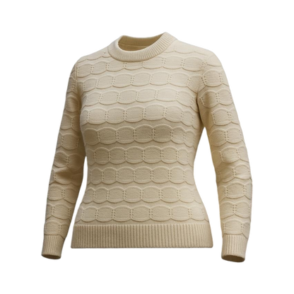 Honeycomb Cream Knit