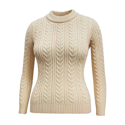 Vanilla Cable Knit Sweater